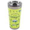 imageCamco Life is Better at The Campsite Tumbler  Heavy Duty Double Wall Vacuum Insulation  Crafted of 188 Stainless Steel  Unique Life is Better at The Campsite Design on Cool Blue  30oz 53058Green RV Sketch