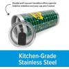 imageCamco Life is Better at The Campsite Tumbler  Heavy Duty Double Wall Vacuum Insulation  Crafted of 188 Stainless Steel  Unique Life is Better at The Campsite Design on Cool Blue  30oz 53058Retro Yellow  Green Grid