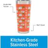 imageCamco Life is Better at The Campsite Tumbler  Heavy Duty Double Wall Vacuum Insulation  Crafted of 188 Stainless Steel  Unique Life is Better at The Campsite Design on Cool Blue  30oz 53058Pink wPalm Trees  RV Design