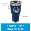 imageCamco Life is Better at The Campsite Tumbler  Heavy Duty Double Wall Vacuum Insulation  Crafted of 188 Stainless Steel  Unique Life is Better at The Campsite Design on Cool Blue  30oz 53058Navy