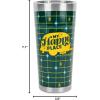 imageCamco Life is Better at The Campsite Tumbler  Heavy Duty Double Wall Vacuum Insulation  Crafted of 188 Stainless Steel  Unique Life is Better at The Campsite Design on Cool Blue  30oz 53058Retro Yellow  Green Grid