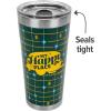 imageCamco Life is Better at The Campsite Tumbler  Heavy Duty Double Wall Vacuum Insulation  Crafted of 188 Stainless Steel  Unique Life is Better at The Campsite Design on Cool Blue  30oz 53058Retro Yellow  Green Grid