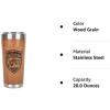 imageCamco Life is Better at The Campsite Tumbler  Heavy Duty Double Wall Vacuum Insulation  Crafted of 188 Stainless Steel  Unique Life is Better at The Campsite Design on Cool Blue  30oz 53058Wood Grain