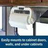 imageCamco Paper Towel Holder  Ideal for Compact Areas  Features Mountable Design and Adjustable Side Knob  Black 57115