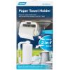 imageCamco Paper Towel Holder  Ideal for Compact Areas  Features Mountable Design and Adjustable Side Knob  Black 57115