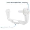 imageCamco Paper Towel Holder  Ideal for Compact Areas  Features Mountable Design and Adjustable Side Knob  White 57114