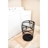 imageCamco Pop Collapsible Mesh Hamper Basket with HandlesEasy to Store and Clean Perfect for Travel Dorms and More Minimizes Moisture Caused Laundry OdorsBlack 51977One Size Pack of 2