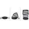imageCamco Pop Collapsible Mesh Hamper Basket with HandlesEasy to Store and Clean Perfect for Travel Dorms and More Minimizes Moisture Caused Laundry OdorsBlack 51977One Size Pack of 2