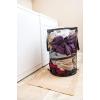 imageCamco Pop Collapsible Mesh Hamper Basket with HandlesEasy to Store and Clean Perfect for Travel Dorms and More Minimizes Moisture Caused Laundry OdorsBlack 51977One Size Pack of 2