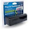 imageCamco PopAToothbrush Hygienic Toothbrush Holder Holds 4 toothbrushes Black 57207
