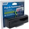 imageCamco PopAToothbrush Hygienic Toothbrush Holder Holds 4 toothbrushes Black 57207