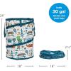 imageCamco PopUp Utility Container  Features Heavy Duty Liner ampamp Zipper Close Lid  Holds 30Gallon KitchenSize Trash Bags  Stands 2Ft Tall ampamp Collapses for RV Storage and Organization 42997Campsite