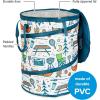 imageCamco PopUp Utility Container  Features Heavy Duty Liner ampamp Zipper Close Lid  Holds 30Gallon KitchenSize Trash Bags  Stands 2Ft Tall ampamp Collapses for RV Storage and Organization 42997Campsite