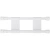 imageCamco RV Cupboard Double Bar  Adjustable SpringLoaded Tension Bars Compress and Extend in Size from 10 to 17inches  White 44093