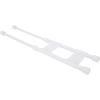 imageCamco RV Cupboard Double Bar  Adjustable SpringLoaded Tension Bars Compress and Extend in Size from 10 to 17inches  White 44093