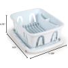 imageCamco RV Mini Dish Drainer ampamp Tray  Features a Sloped Drain Tray Design HeavyDuty Construction and is Ideal for Small Spaces Apartments Boats and More 43511One Size