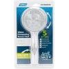 imageCamco RV Shower Head  Features Convenient OnOff Switch ampamp 5 Different Spray Patterns  Designed to Conserve Potable Water  Simple to Clean wRubber Spray Tips  White 43711One Size