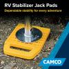 imageCamco RV Stabilizing Jack Pads  Features Interlocking Design ampamp Includes Handy Strap for RV Storage and Organization  Molded of Strong UV Stabilized Polypropylene  4Pack 44595Pack of 4