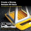 imageCamco RV Stabilizing Jack Pads  Features Interlocking Design ampamp Includes Handy Strap for RV Storage and Organization  Molded of Strong UV Stabilized Polypropylene  4Pack 44595Pack of 4