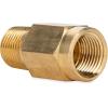 imageCamco RV Water Heater Backflow Preventer  Features a HeavyDuty Brass with a Stainless Spring Construction and a 12Inch Male x Female NPT 233031 Count Pack of 1