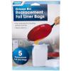 imageCamco Replacement Grease Storage Bags  Easily Contain and Dispose Used Cooking Grease Foil Lined Bags Seal in Odor Prevent Drain Clogs  5 Pack 42285 White0