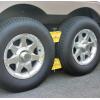 imageCamco Small RV Wheel Stop  Features a Lightweight HeavyDuty Design with a Rubber Handle Prevents Shifting of Trailer Tandem Tires While Parked or ReHitching and Fits 26 to 30 Tires 44652