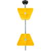 imageCamco Small RV Wheel Stop  Features a Lightweight HeavyDuty Design with a Rubber Handle Prevents Shifting of Trailer Tandem Tires While Parked or ReHitching and Fits 26 to 30 Tires 44652