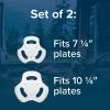 imageCamco StackAPlate Holder  2 Different Sizes of Plate Holders  One Plate Holder Fits Plates Up to 725 ampamp Other Dish Holder Fits Plates Up to 1025  Great for Travel RV Storage ampamp More 43601
