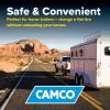 imageCamco Trailer Aid Plus  5 12quot Lift Tandem Tire Trailer Ramp  Quickly Change RV ampamp Trailer Tires Without Unloading Cargo  Trailer ampamp RV Accessories for Easier Hauling 21002Yellow