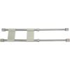 imageCamco 17quot Double RV Cupboard Bar Holds Food and Drinks in Place During Travel Prevents Messy Spills Extends Between 10quot and 17quot  Gray 44095Gray