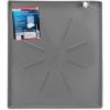 imageCamco 20784 Low Profile Washing Machine Drain Pan with PVC Fitting 30 Inch x 34 Inch Graphite  Protects Your Floors from Washing Machine Leaks  Easy to UsePewter
