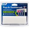 imageCamco A PopAToothbrush Wall Mounted Holder With Protective Cover Perfect For Traveling Dorm Bathrooms and More Holds 4 Toothbrushes White 57204Holds 4