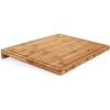 imageCamco Bamboo Cutting Board with Counter Edge  Perfect for Vegetables Fruits Meats and Cheeses  Measures 18inches x 14inches x 134inches 43545 Brown