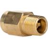 imageCamco RV Water Heater Backflow Preventer  Features a HeavyDuty Brass with a Stainless Spring Construction and a 12Inch Male x Female NPT 233031 Count Pack of 1