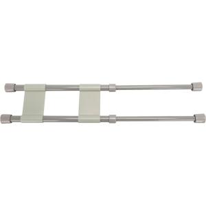imageCamco 17quot Double RV Cupboard Bar Holds Food and Drinks in Place During Travel Prevents Messy Spills Extends Between 10quot and 17quot  Gray 44095Gray