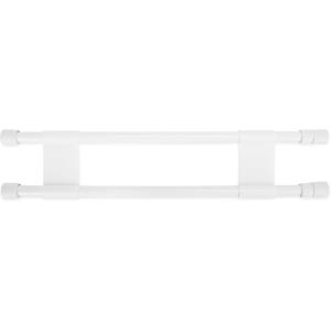 imageCamco 28quot Double RV Refrigerator Bar Holds Food and Drinks in Place During Travel Prevents Messy Spills Spring Loaded and Extends Between 16quot and 28quot  White 44073White