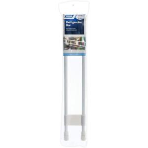 imageCamco 34quot Double RV Refrigerator Bar Holds Food and Drinks in Place During Travel Prevents Messy Spills Spring Loaded and Extends Between 19quot and 34quot  White 44074