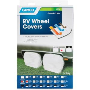 imageCamco 45326 Vinyl Wheel ampamp Tire Protector 2 Pack 40 inches42 inches WhiteOffWhite