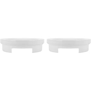 imageCamco 9inch PopAPlate Plastic Plate Dispenser  Ideal for Compact Spaces RVs and Trailers  Mounts Under Cabinets or Shelves  White 57001AS PICTURED Pack of 2