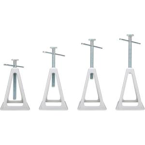 imageCamco Aluminum Stack Jacks  Stabilize ampamp Position Your RV Trailer Or Camper Supports Up to 6000 lb  Extends 11quot  17quot  Pack of 4 44560Pack of 4
