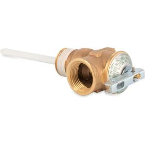 imageCamco Automatic Temperature and Pressure Relief Valve with Extension Probe and Lever  Features an All Brass Body with a Stainless Steel Pressure Spring  10473150 L x 363 W x 1138 H