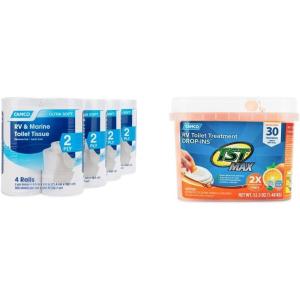imageCamco Camper ampamp RV Toilet Paper  16Rolls  2Ply Quick Dissolve RV Septic Safe Bath Tissue  Dye ampamp Fragrance Free  500 Sheets Per Roll 40282Toilet Tissue  DropIns