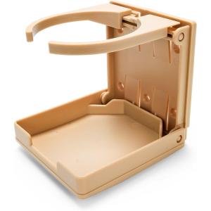 imageCamco CamperRV Drink Holder  Features Adjustable SpaceSaving Design ampamp Holds Almost Any Size Mug Cup Bottle or Can  Extra Cup Holder for Cars Trucks RVs Vans Boats and More  Khaki 44042Khaki
