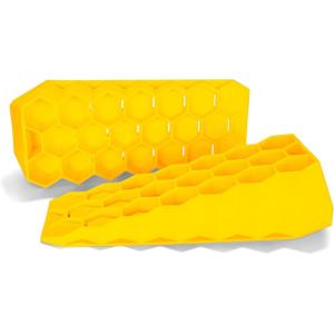 imageCamco CamperRV Wedge Leveler  Adds Up to 325 of Lift  Features Heavy Duty Lightweight Honeycomb Design  Compatible wRVs with Parking Brakes  2Pack 44580