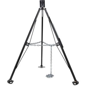 imageCamco EazLift Camper ampamp RV Gooseneck Stabilizer Tripod Jack  Reduces Movement on 5th Wheel Trailers  Features Adjustable Height from 30 to 44  7500lb Max Load Capacity 488505th Wheel Stabilizer Tripod Jack
