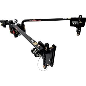 imageCamco EazLift ReCurve R6 1200lb Weight Distribution Hitch  Features 1400lb Max Tongue Weight Rating 2516inch Ball has a 15000lb Max Rating and Premium Adaptive Sway Control  48734