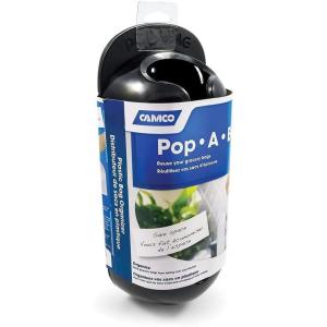 imageCamco PopABag Plastic Bag Dispenser Neatly Store and Reuse Plastic Grocery Bags Easily Organize and Conserve Space in Your Kitchen Black 57065Black