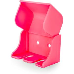 imageCamco PopAToothbrush Wall Mounted Toothbrush Holder  Guards Against Dust and Other Particles  Vented for Quick Drying  DoubleSided Tape for Permanent Mounting 57206Pink