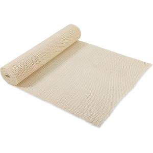 imageCamco Slip Stop Liner  Prevents Slipping and Sliding in RVs ampamp Camper Kitchen Shelves and Drawers  Great for Toolboxes Rugs ampamp More Durable Washable Material  1 x 12 Roll  Cream 43277