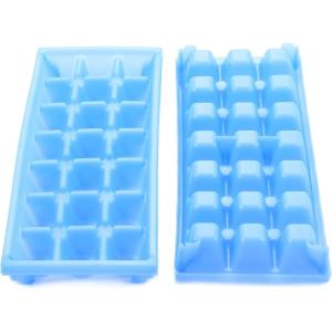 imageCamco Stackable Miniature Ice Cube Tray for Compact Spaces 2Pack 44100 Blue210 L x 390 W x 1060 H